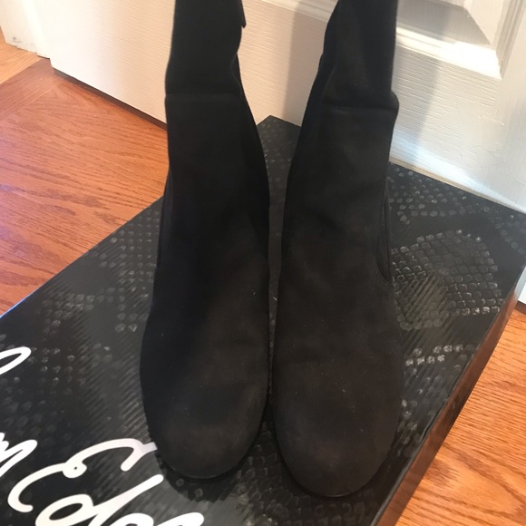 Knee High Suede Boots. Worn Twice! - Picture 2 of 6